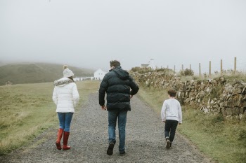 Photo of Family Walking