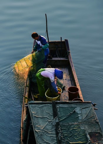 Photo Of Fisherman On A Boat