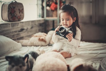 Photo of Girl Holding a Camera