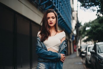 Photo of Girl Wearing Denim Jacket