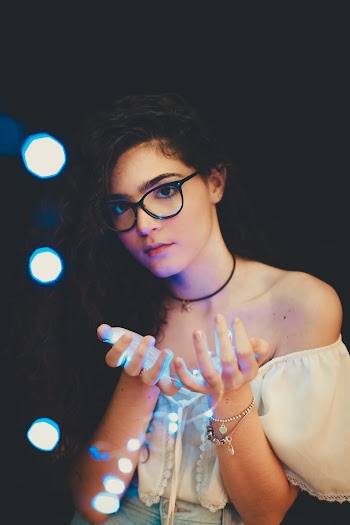 Photo of Girl Wearing Eyeglasses