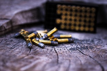 Photo of Gold Ammunitions on Wood