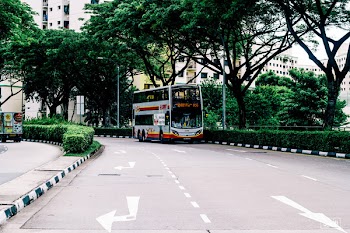 Photo of Gray and Orange Bus