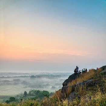 Photo of Group of People on Top of Mountain