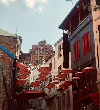 Photo Of Hanged Umbrellas During Daytime