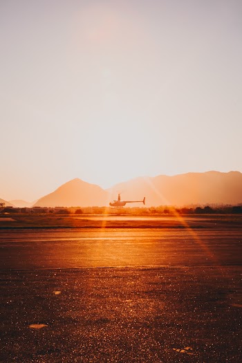 Photo of Helicopter During Golden Hour