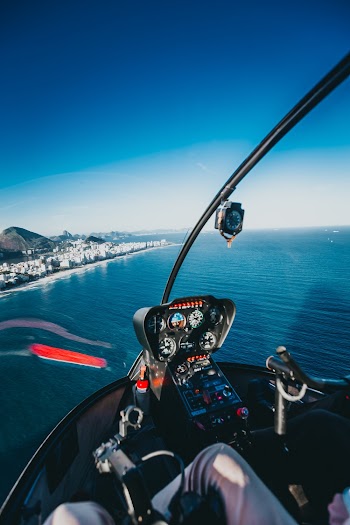 Photo of Helicopter Flying Through the Sea