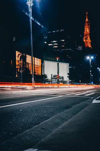 Photo of Highway at Night Time