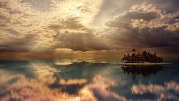 Photo of Island in the Middle of Ocean