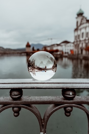 Photo of Lensball on Railing