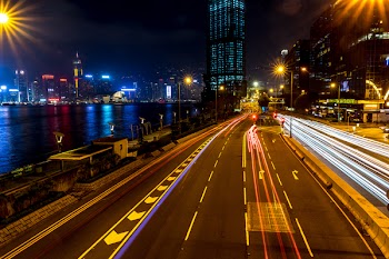 Photo of Light Trails On Road