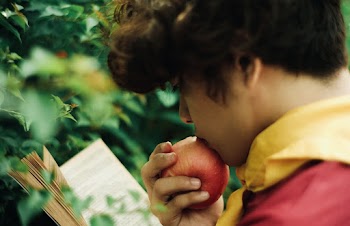 Photo Of Man Eating Apple
