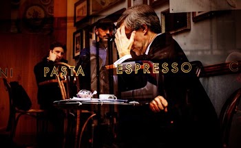 photo of man resting hands on table with text overlay
