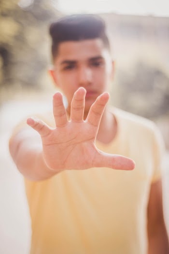 Photo of Man Showing His Right Hand