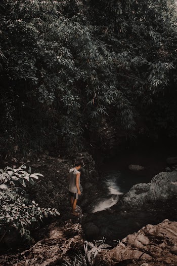 Photo of Man Standing on Rocks Near River