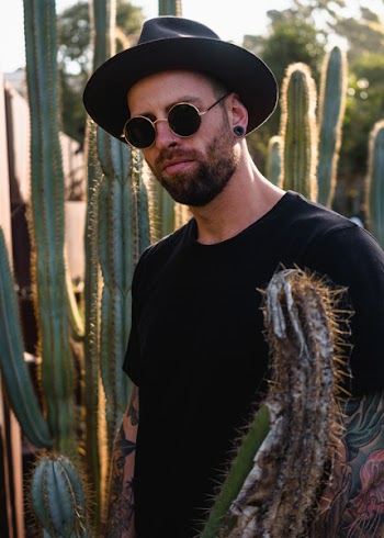 Photo of Man Surrounded by Cacti