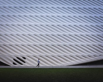 Photo of Man Walking by The Broad Museum