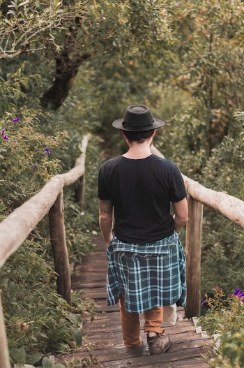 Photo of Man Wearing Black Fedora