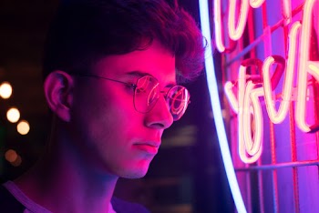 Photo Of Man Wearing Eyeglasses