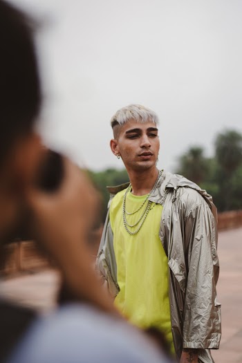 Photo of Man Wearing Silver Jacket