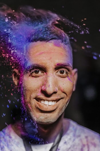 Photo Of Man With Powder On His Face
