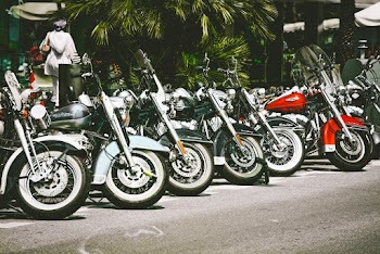 Photo of Motorcycles Parked on Street