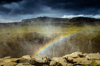 Photo of Mountain With Rainbow