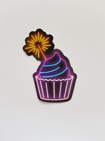 Photo of Neon Cupcake Signage