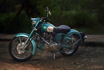 Photo of Parked Cruiser Motorcycle