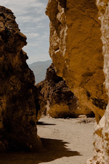 Photo of Pathway Near Rock Formations