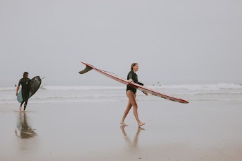 Photo Of People Carrying Surboard