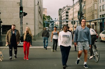 Photo of People Crossing Street