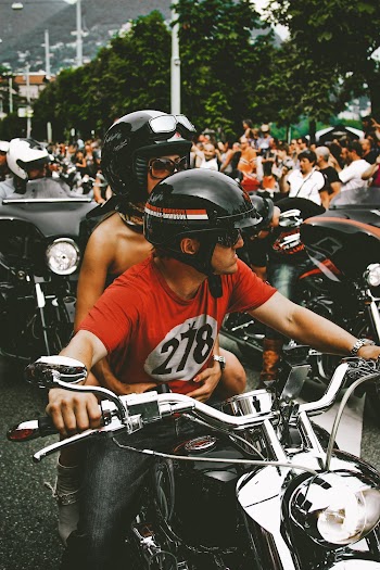 Photo of People Riding Motorbikes