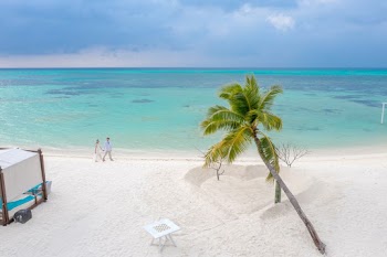 Photo Of People Walking Alongside The Beach