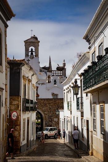 Photo of People Walking in Cobblestone Street