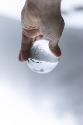 Photo of Person Holding Lensball
