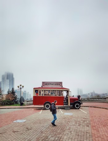 Photo Of Person Standing Near Bus