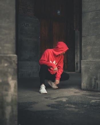 Photo of Person Wearing Hoodie