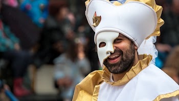 Photo of Person Wearing Phantom of the Opera Mask