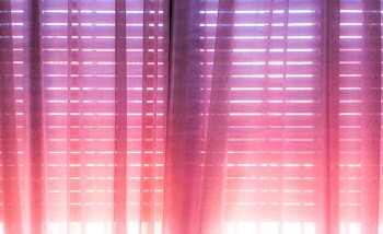 photo of pink and purple ombre curtain