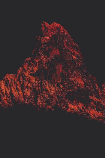 Photo of Red-Colored Mountain