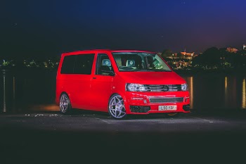Photo of Red Volkswagen Van