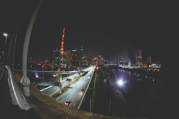 photo of road during nighttime