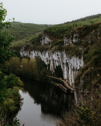 Photo of Rock Formations Near River