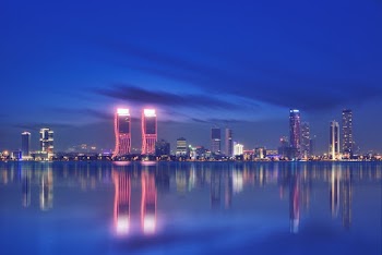 Photo of Scenic Skyline at Night