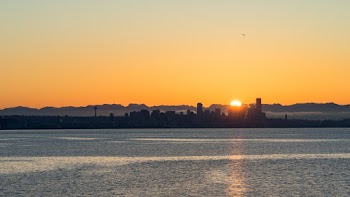 Photo of Seattle Skyline During Golden Hour