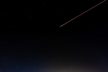 Photo of Shooting Star During Night Time