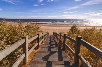 Photo of Stairs Going Down To The Beach