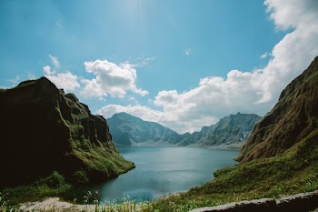 Photo of the Crater of Mt. Pinatubo