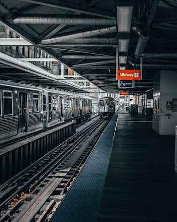 Photo of Train Near Railway Platform